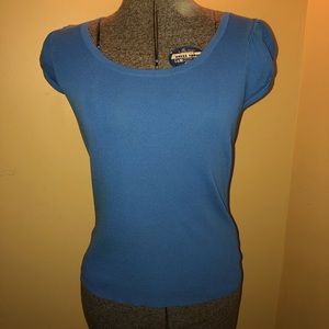 Loft blue knit top